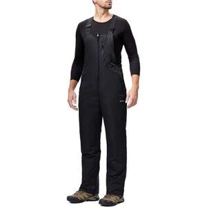 Waterproof Snow Bib Ski Pants for Men Black Insulated